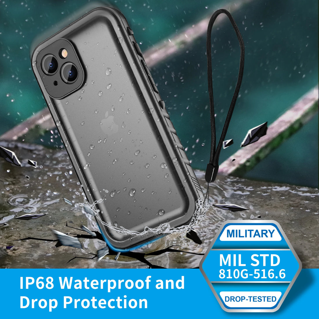 Waterproof Phone Case：Underwater Protect Built-in Screen Protector